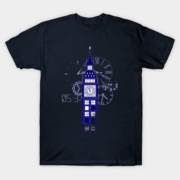 Big Ben TARDIS T-Shirt by tuditees